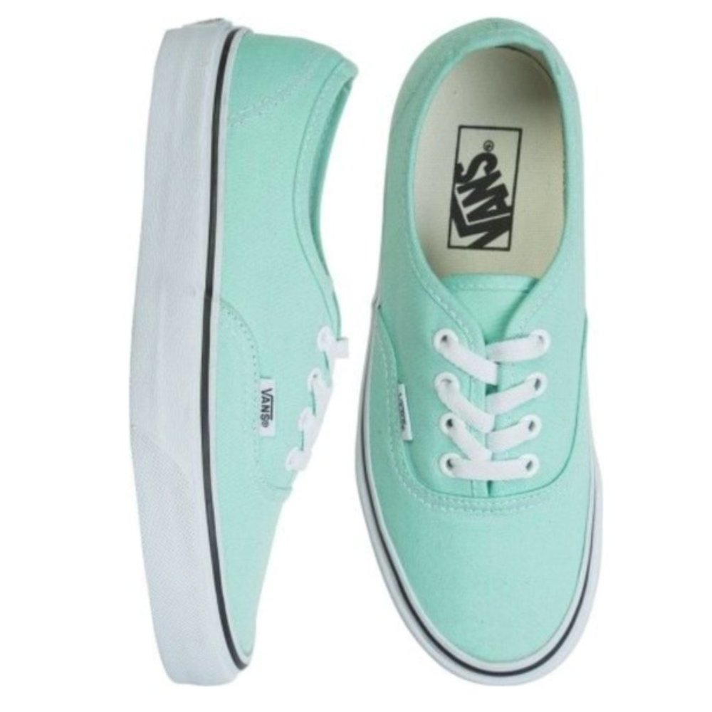 VANS Classic Beach Glass Mint Green Skater Sneakers - Women's Size 6.5, Men's 5
